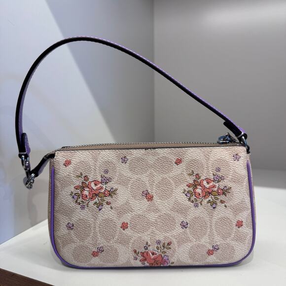 Coach Nolita 19 In Signature Canvas With Floral Print CAQ19 - Picture 1 of 8